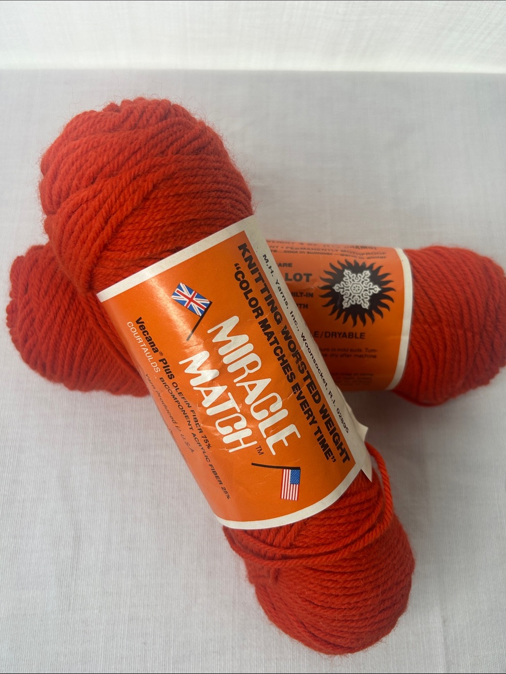 Vintage Miracle Match Knitting Worsted Weight Yarn - Rust M 45
